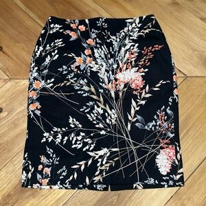 Chic Floral Talbots Pencil Skirt size 0p